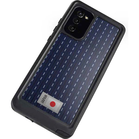 Japan Soccer Flag Galaxy Note20 5G Waterproof Case